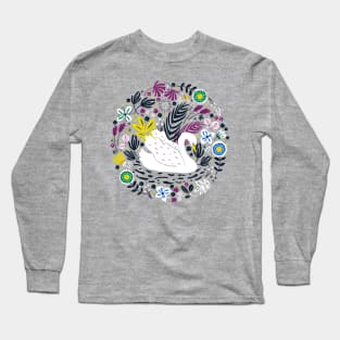 Delightful Swan Long Sleeve T-Shirt